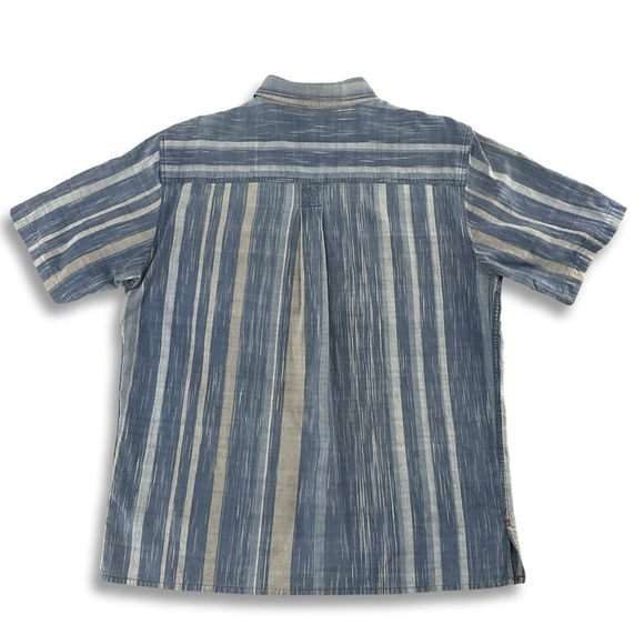 The Territory Ahead Button Down 100% Cotton Striped Casual Gorp Shirt Men Medium - Picture 2 of 9
